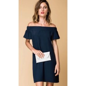 Dinner Date Dress- Navy